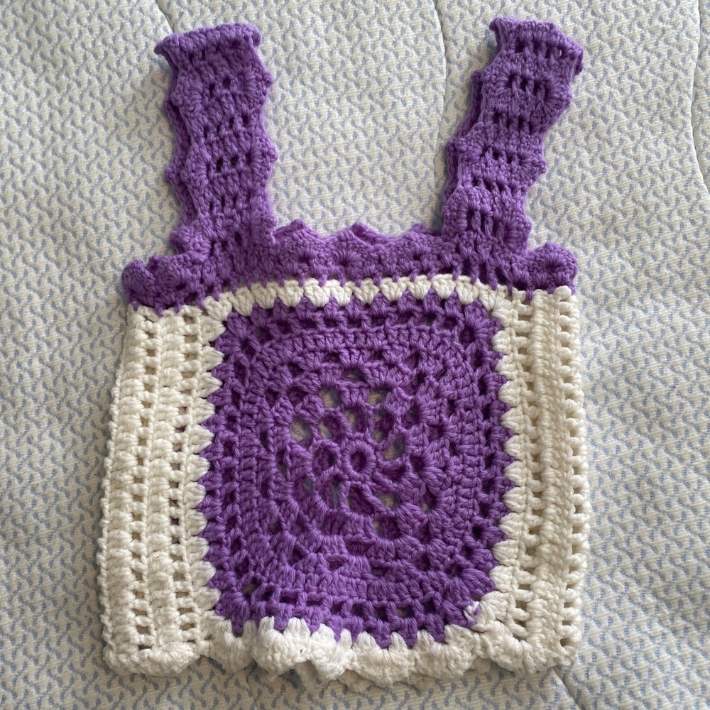 vintage crocheted tank top